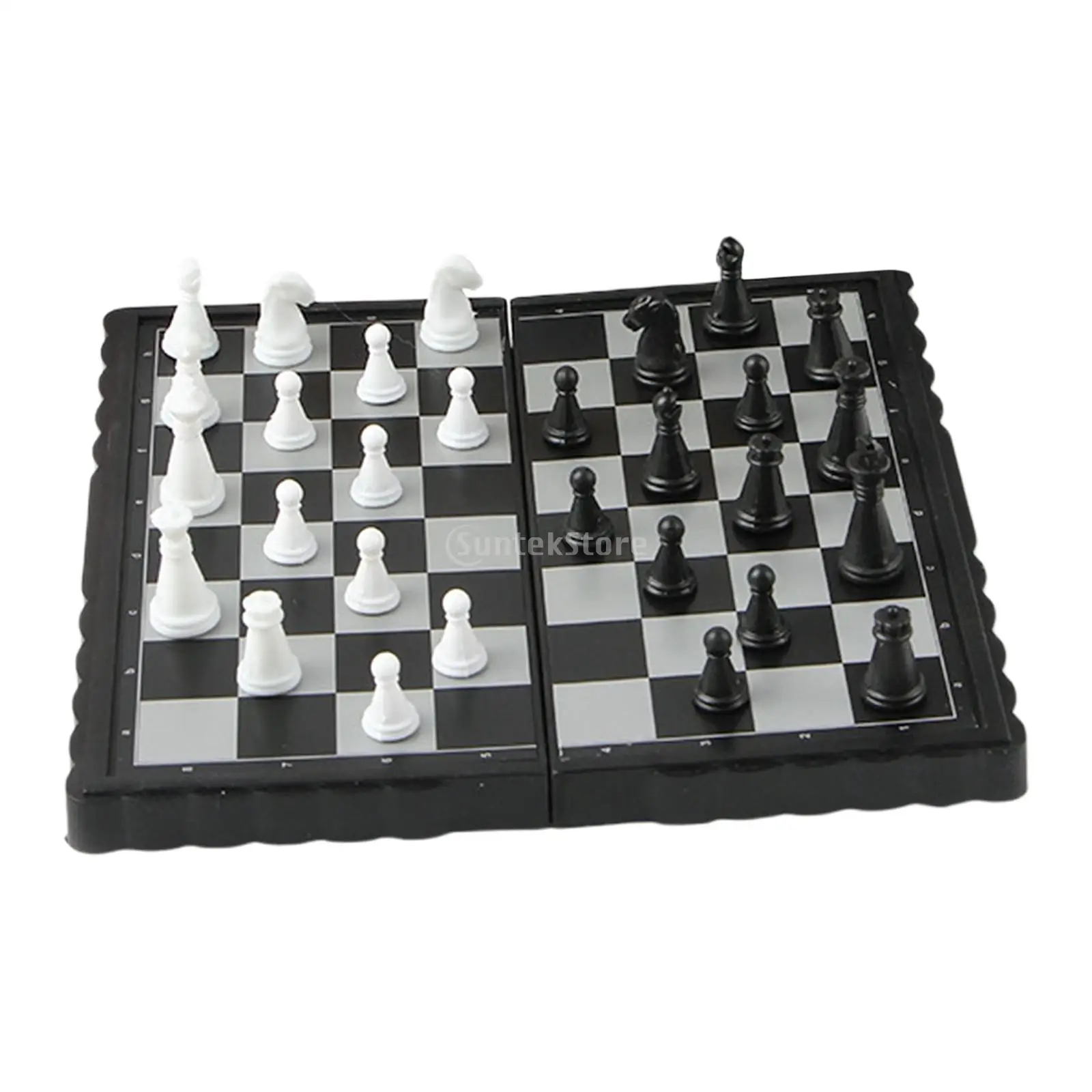 Em promoção! Portátil 7.87  Xadrez Conjunto De Bolso Magnético Chessmen  Jogo De Xadrez De Dobramento De 2 Jogadores, Jogo De Tabuleiro, Brinquedos