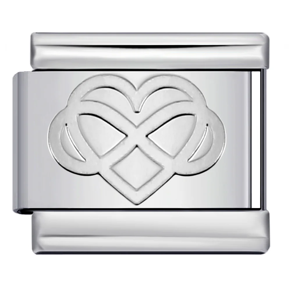 Ausführende konkave Figur Silber Farbe Nr. 0 1 2 3 4 5 6 7 8 9 italienische Charm Links passen 9mm Edelstahl Armband Schmuck DIY Herstellung – Detail 2