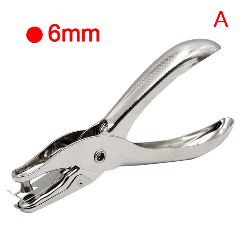 Round Hole Punch Cutter Set Hole Punch Cutter Set Round Hole Punch Set Single Hole Puncher Metal 3mm/6mm Pore Diameter Punch Pliers Hand Paper Scrapbooking Punches