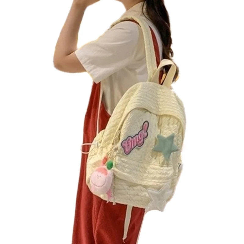 School Backpack for Women Laptop Backpack Nylon School Book Bag Teenager Girls Large Capacity Rucksack Travel Dayapck
