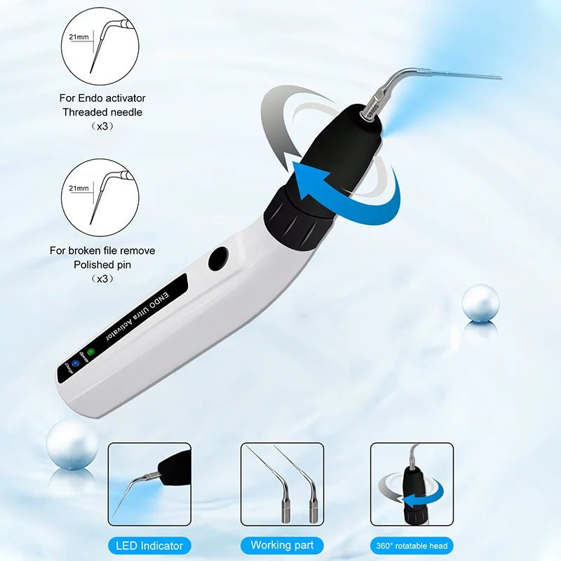 

Dental Ultrasonic Activator with LED Dentistry Wireless Endo Ultra Activator Tooth Dentist Products Endodontics Tool Tips kit