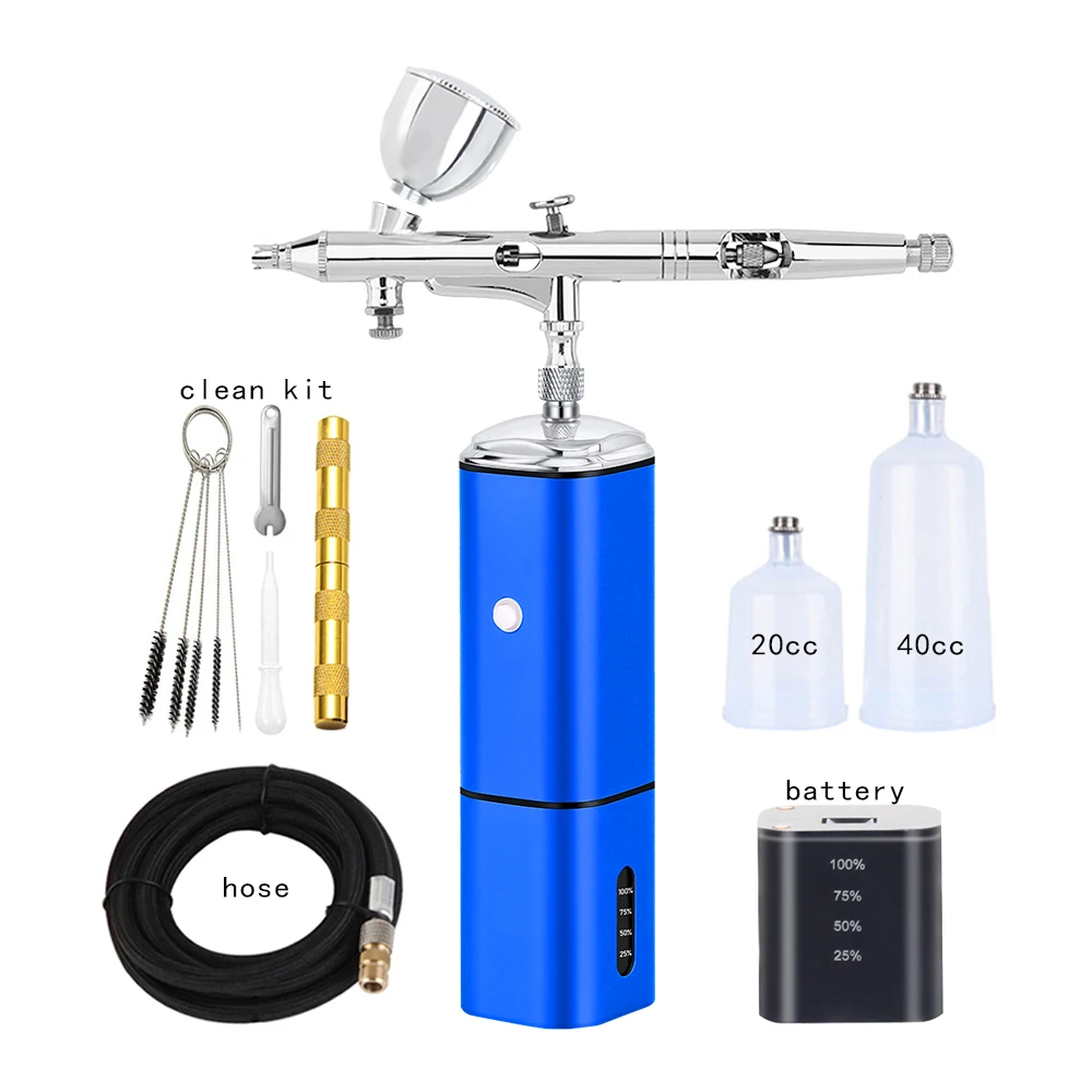 free-shipping-portable-mini-cordless-airbrush-compressor-kit-spray-type-c-usb-high-power-pressure-noiseless-pneumatic-tool