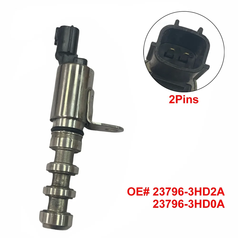 Variable Solenoid VVT Metal 2Pins Valve Timing Control Solenoid Plastic 23796-3HD2A 23796-3HD0A for Nissan Micra Note