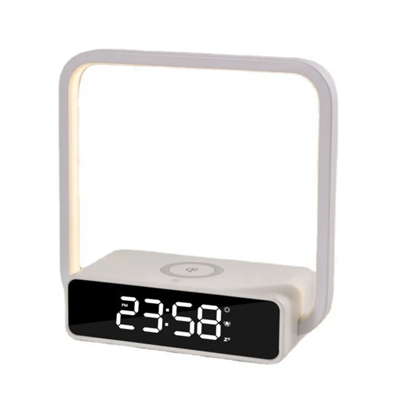 

Alarm Clock For Heavy Sleepers Digital Alarm Clock With Wireless Charging And Lights Dimmable Alarm Clocks For Bedrooms Durable