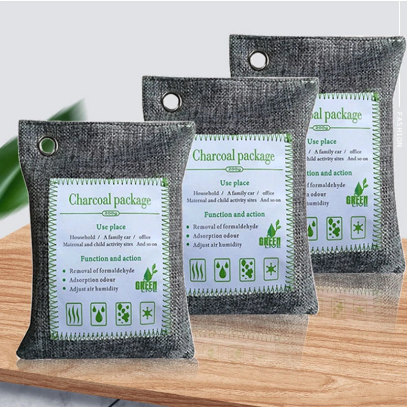 Natural Bamboo Charcoal Air Purifying Bags Activated Charcoal Odor