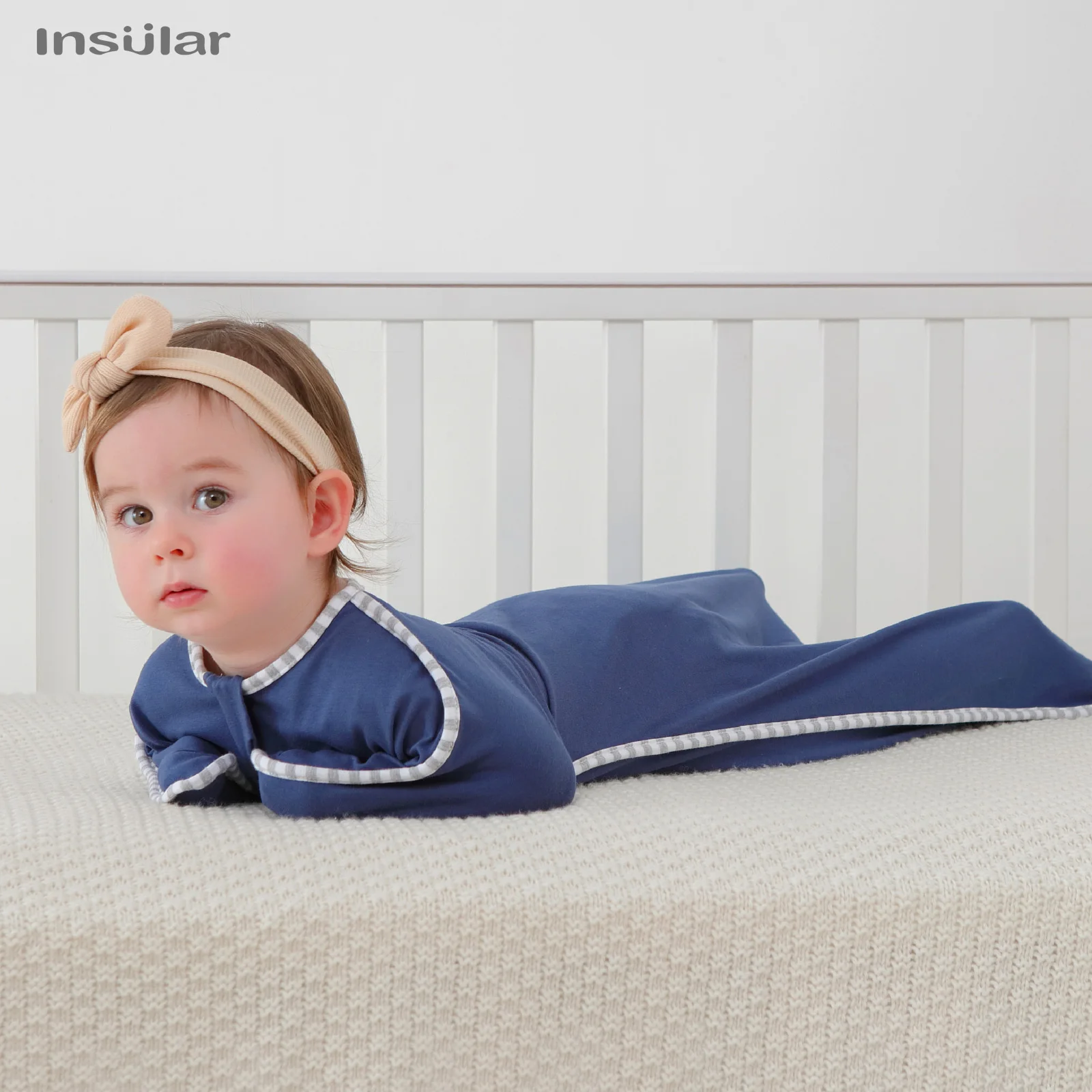 Insular Newborn Baby Girl Boy Anti-Startle Sleeping Bag Cotton Baby Wrap Receiving Swaddling Blanket Infant Sleepsacks