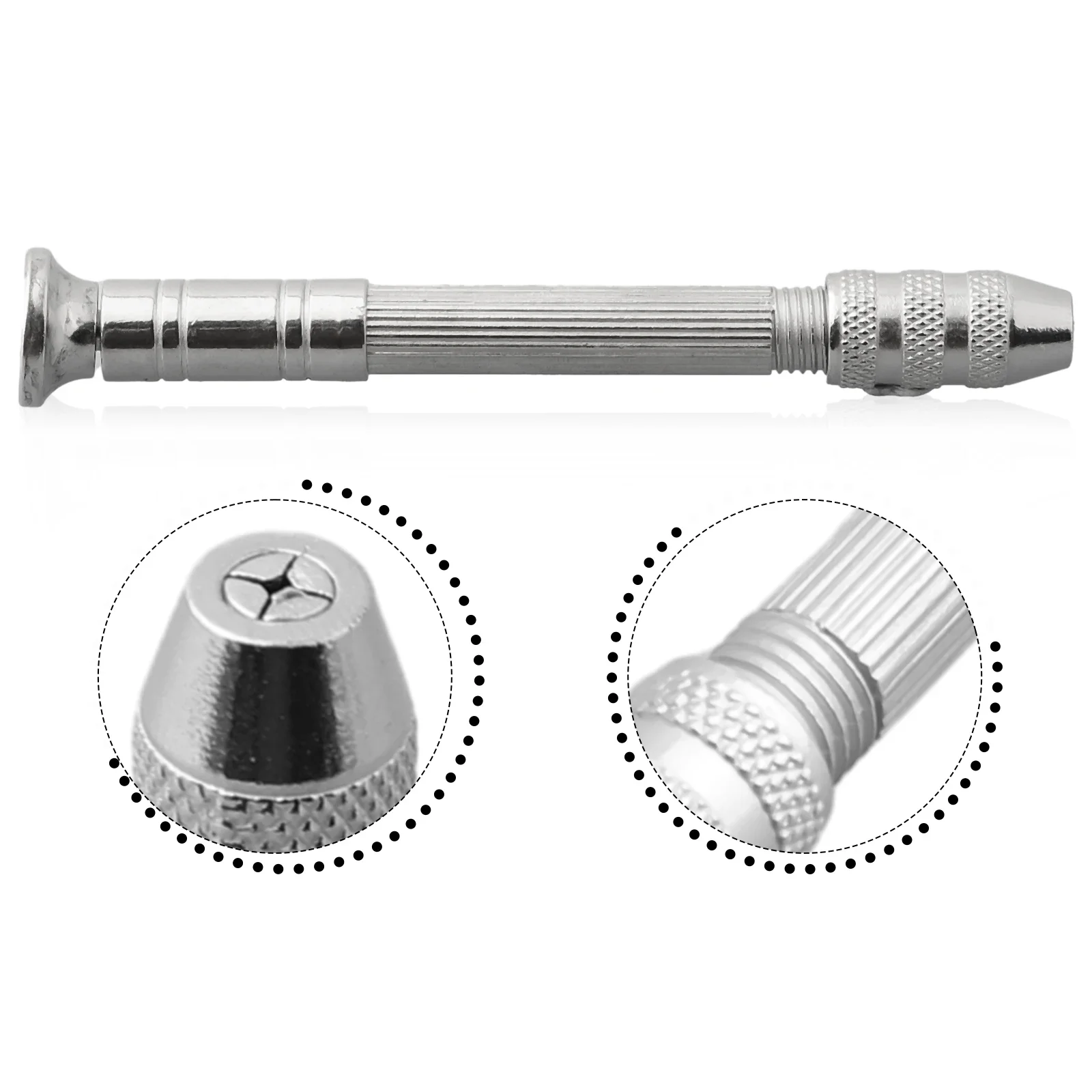 

Durable Hand Drill Drill Bits Mini Precision Kits Making DIY Rotary Tools Silver 1Pc/11Pcs 89*14mm Aluminum Alloy