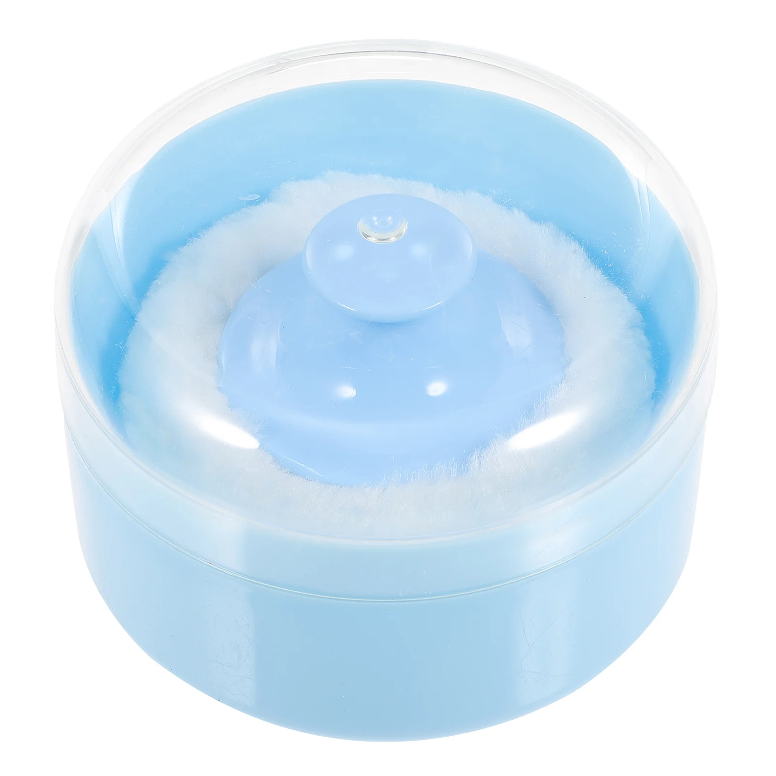 

Fluffy Body Powder Case Portable Empty Storage Box Container with Powder Puff for Baby Infant Face Power Makeup Tool