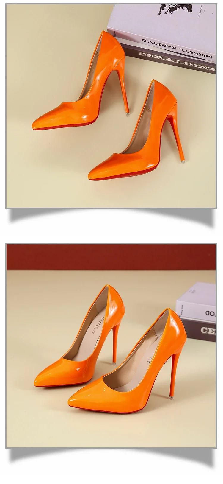 Scarpe da donna Tacchi alti rossi Décolleté sexy a punta