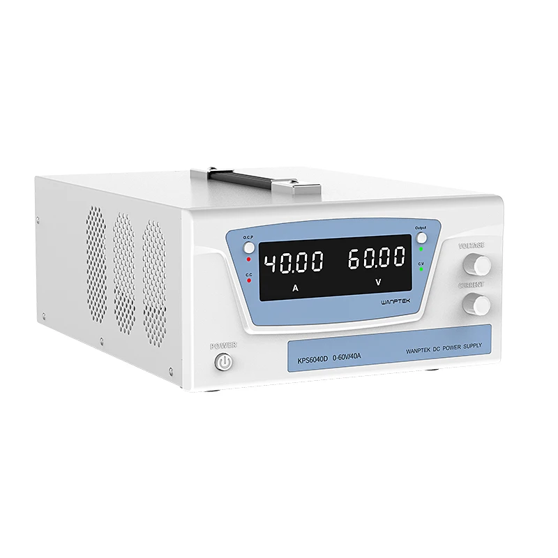 WANPTEK 60V 40A 벤치형 DC 조정 가능 전원 공급 장치, 실험실, 수리, 설계, 테스트, 측정, 학교, 충전, 전기도금, KPS6040D