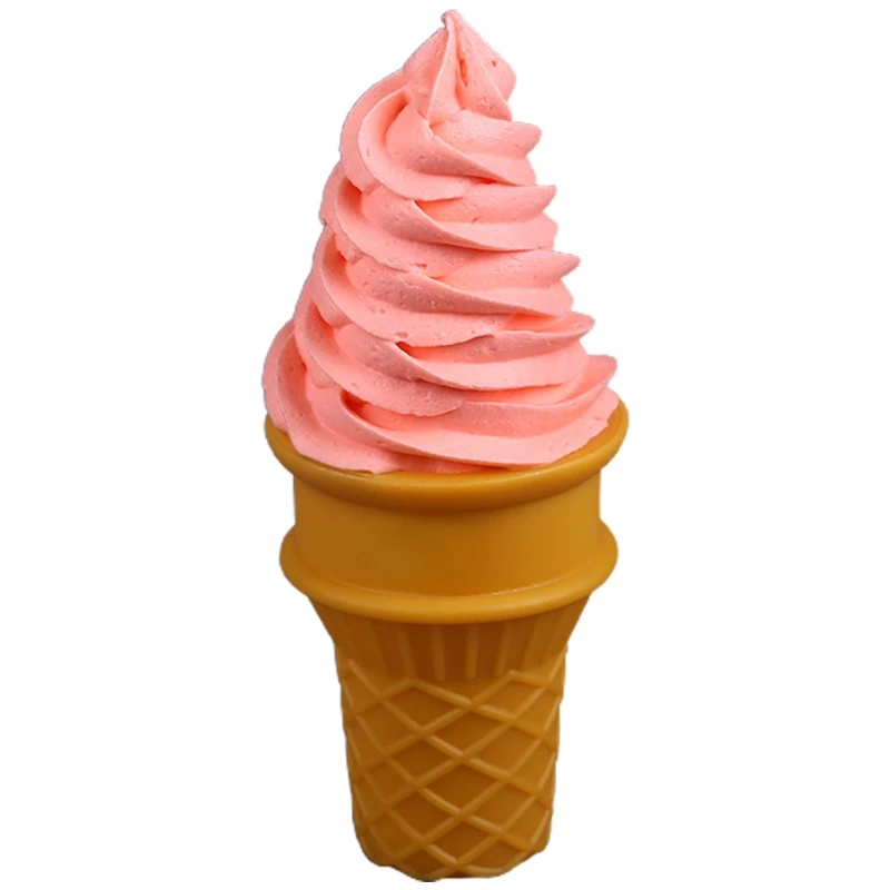 Colorful Realistic Fake Ice Cream Cone Window Display Model  Sweet Dessert Photo Props Kitchen Accessories Plastic Dropshipping 4