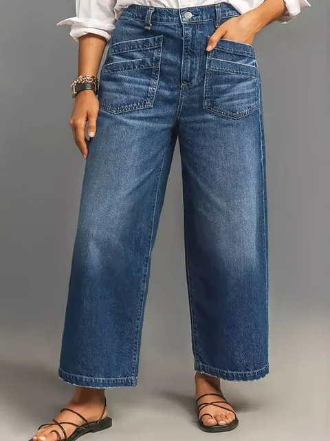 XL-5XL Plus Size Jeans Women Elastic High Waist Long Pants Autumn Winter Fashion Print Big Size 3XL Oversize Office Lady Trouser