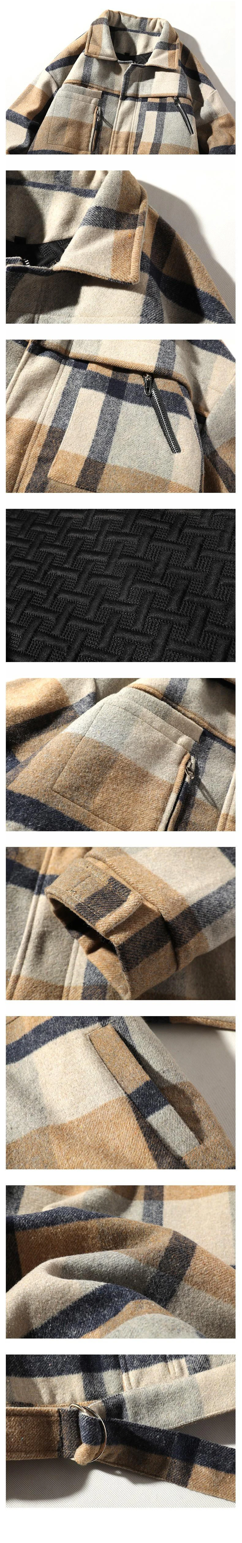Men Winter Thick Woolen Coat