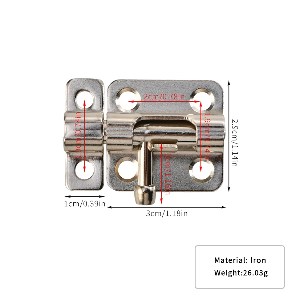 793 Latch Exposed Room Door, Bathroom Wooden Door Latch, Deadbolt Door Buckle Cannot Be on Padlock Type
