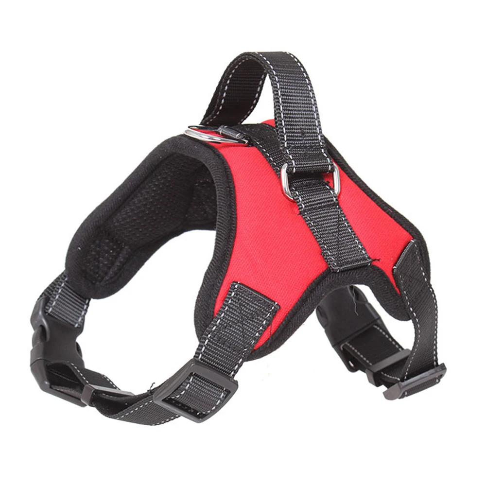 New Dog Harness Vest Reflective Adjustable Pet Chest Strap Outdoor Training Dog Collars Harness Lead for Small Medium Large Dogs puppy collars Dog Collars