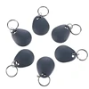 10Pcs Gray RFID ID 125KHz EM4305 T5577 Waterproof Blank Key Ring Tag Copy Writable Rewritable Keyfobs Card Fast Shipping 2