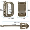 Molle Accessories Kit of 13 Outdoor Tactical Backpack Vest Waistband Locking Gear Mesh Support Elastic Buckle Hunting accessory 2
