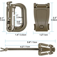Molle Accessories Kit of 13 Outdoor Tactical Backpack Vest Waistband Locking Gear Mesh Support Elastic Buckle Hunting accessory 2