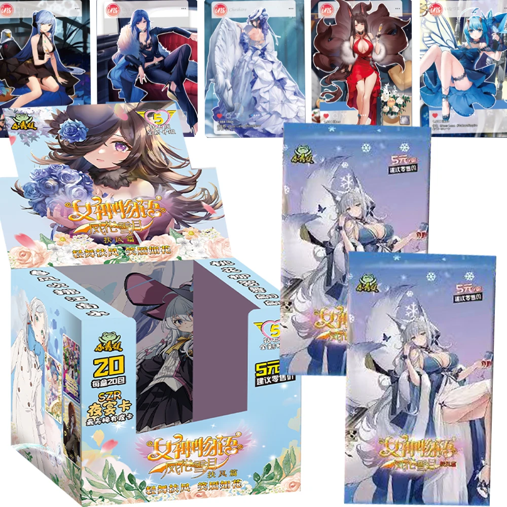 Goddess Story Collection Cards Booster Box Anime Girl Full Set Cute Sweet Game Card Table Toys for Family Kids Birthday Gift
