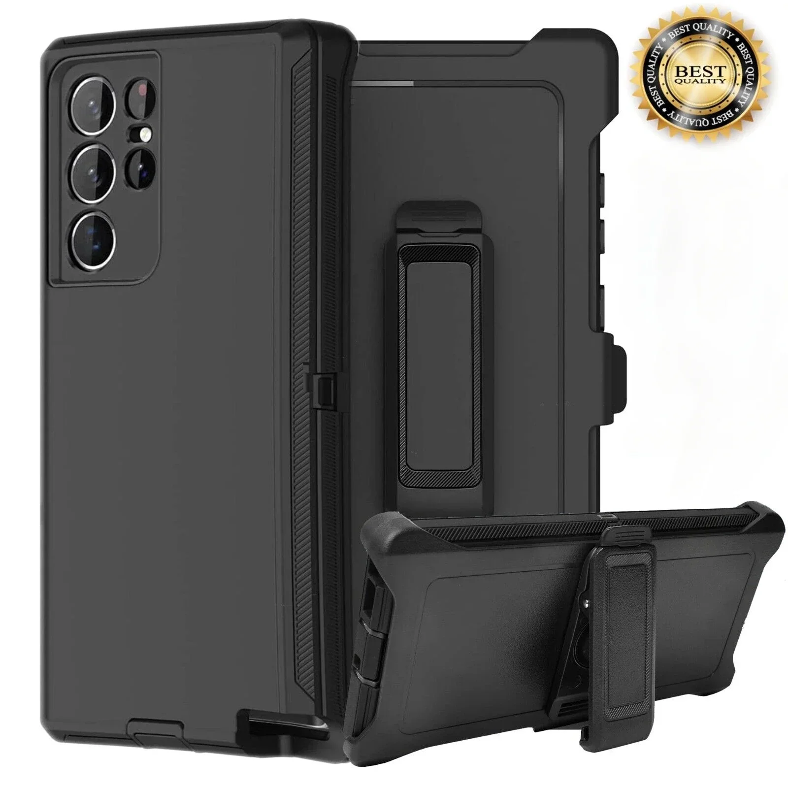 Heavy Duty Rugged Armor Case with Belt Clip