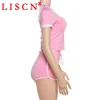 10sets Wholesale Items for Business Two Piece Set Outdoor Sportsuit Women Clothes Summer 2025 Short Sleeve Outfits Casual K14879 3
