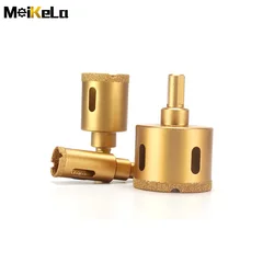 Meikela 6-65mm Diamond Brazed Core Dry Drill For Porcelain Tiles Marble Glass Granite Hole Saw Cutter Accessories Cutting 1Pcs
