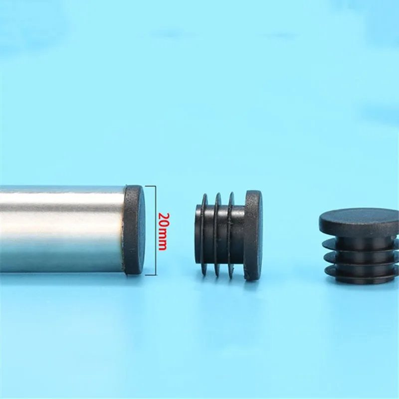 Pipe End Cap Round Plastic Blanking Tube Pipe Inserts Chair Table Feet Decorative Dust Cover