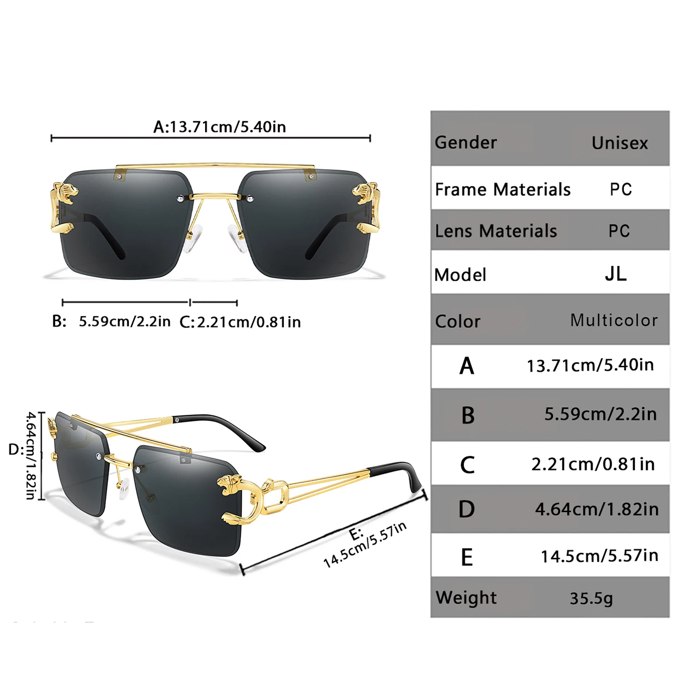 Fashion Leopard Print Temple Sunglasses Cycling Hiking Running