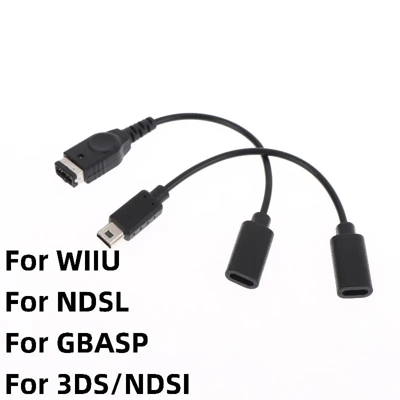 1/3개입 타입 C 게임 콘솔 변환 케이블 (NDSI, GBASP/WIIU, 3DSL, NDSL용) 전원 케이블 USB C 충전 케이블 - 약 10CM