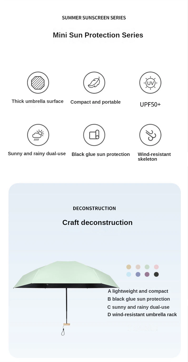 uv protection pocket umbrella one