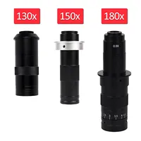 Magnification Adjustable 180X 150X 130X Zoom C Mount Lens 0.7X~4.5X Magnification For HDMI USB Industry Video Microscope Camera 1
