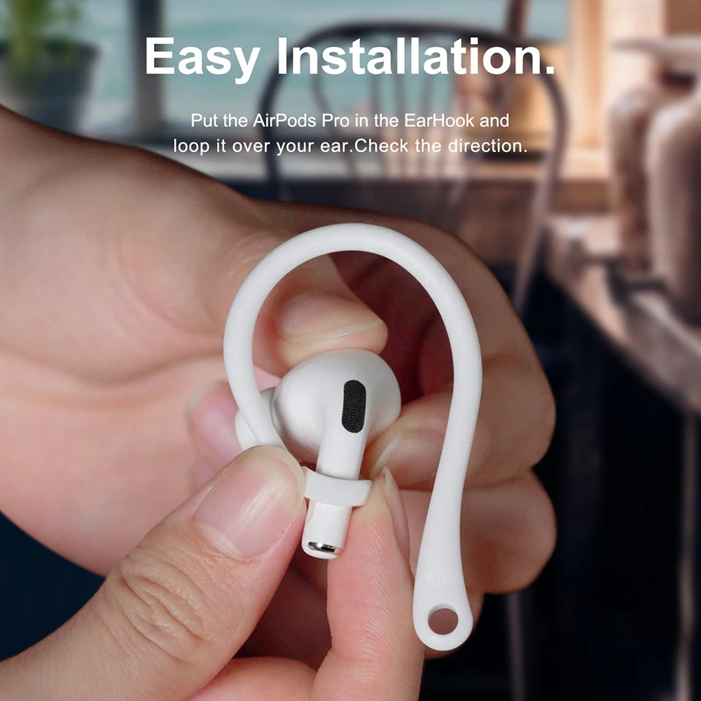 Ergonomic Wireless Headset Ear Hooks - Lightweight Anti-Loss Outdoor Cycling Accessory