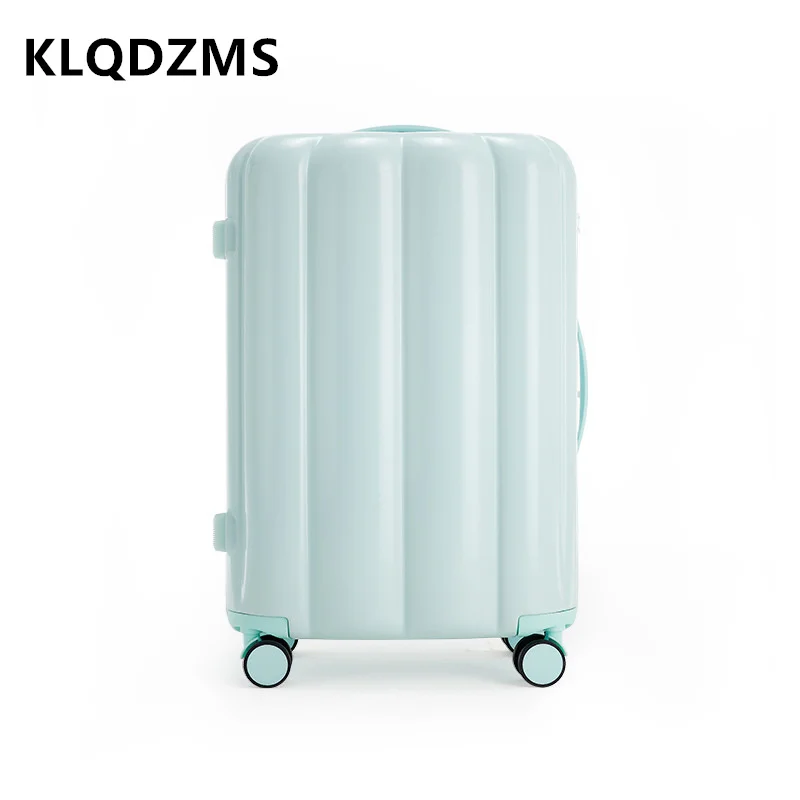 

KLQDZMS 20"24"26 Inch High-quality Suitcase Large Capacity Trolley Case Silent Boarding Box Ladies with Wheels Rolling Luggage