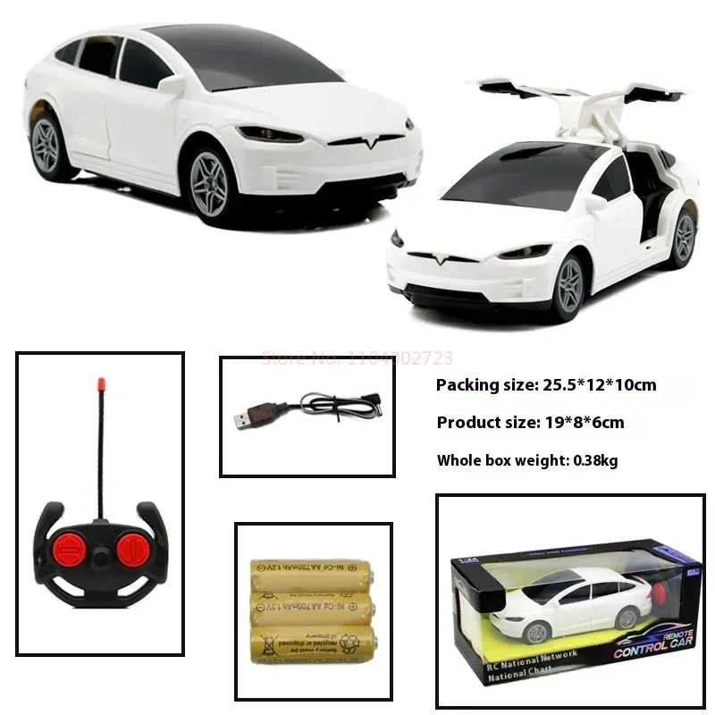 1:24 Model  Rc Car 4-Channel Drfit Remote Control Car With Lights Simulation Double Doors Plastic Model Children'S Toy Car Gift 3