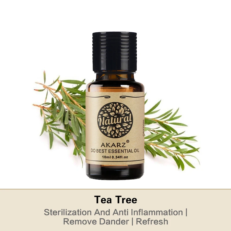 Tea Tree Essential Oil Natural Pure Plant Extracts Organic Skin Body Massage Oil Sadoun.com