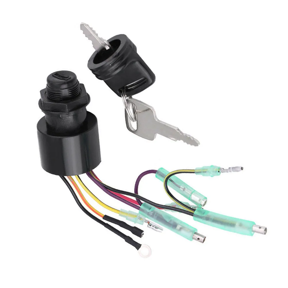 

Parts Ignition Key Switch Fittings For Mercury Motors Outboard Engine Replacement With 2x Key 3 Position Accessories