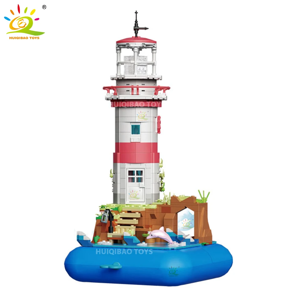 

Ideas Lighthouse Tower Music Box Mirco Building Blocks MOC Architecture Streetview Mini Brick City Construction Toy for Children