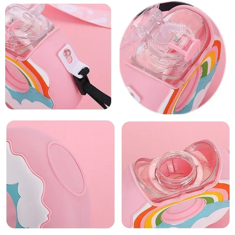 Water Bottle 380ML Donut Shape Kids Feeding Cup
