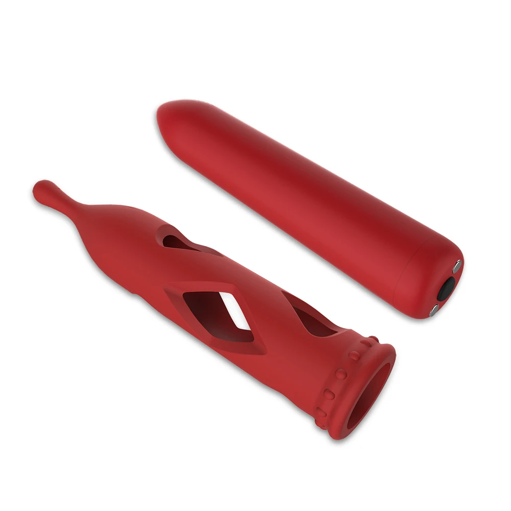 Mini vibromasseur rouge à lèvres pour clitoris et mamelons_voghion.com
