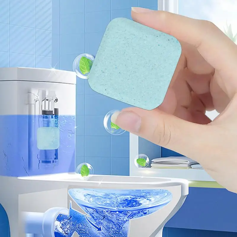 Automatic Toilet Bowl Cleaner Concentrated Toilet Cleaning Tablets Bathroom Cleaners for Tank And Bowl 12Pcs