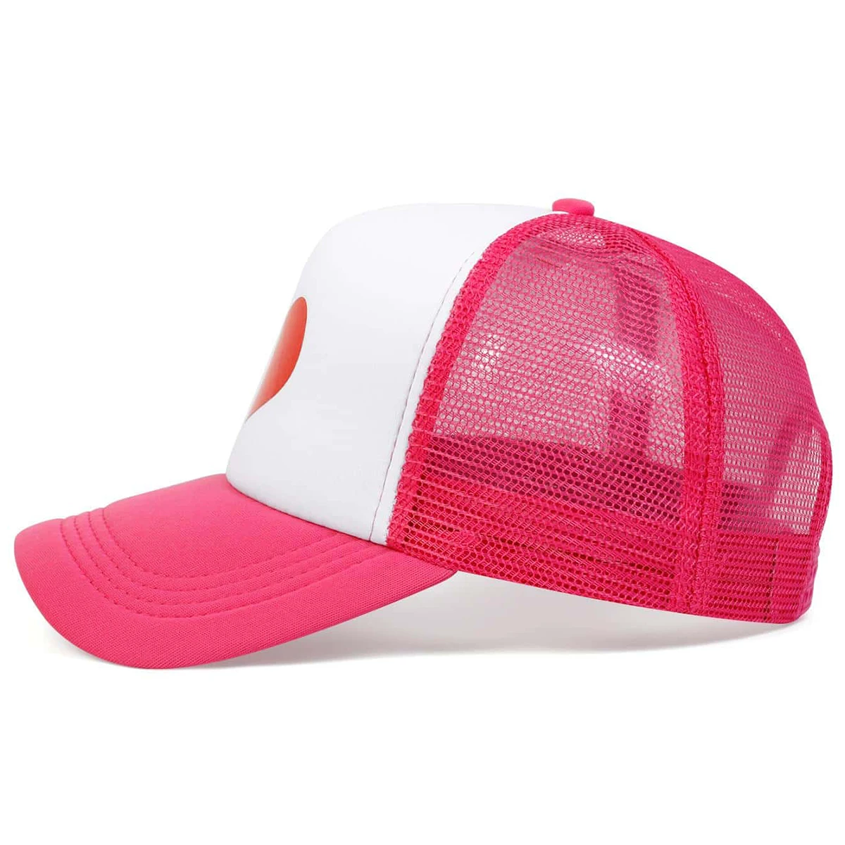 Unisex Love Printing Rose Red Baseball Net Caps Spring and Summer Outdoor Adjustable Casual Hats Sunscreen Hat Best Sellers In Accessories