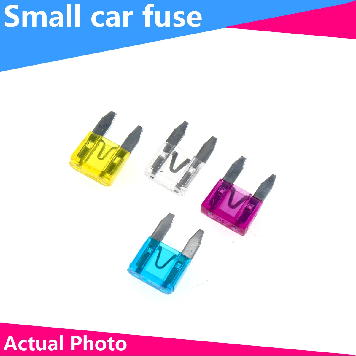 50pcs Auto Car Truck Mini Fuse Blade 5A-30A Mixed Set Kit MGO3 Car Styling Cars Safety Blade Fuses Accessories