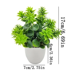 Elegant Artificial Bonsai Plant for Home and Office Decor (Eucalyptus flowers)