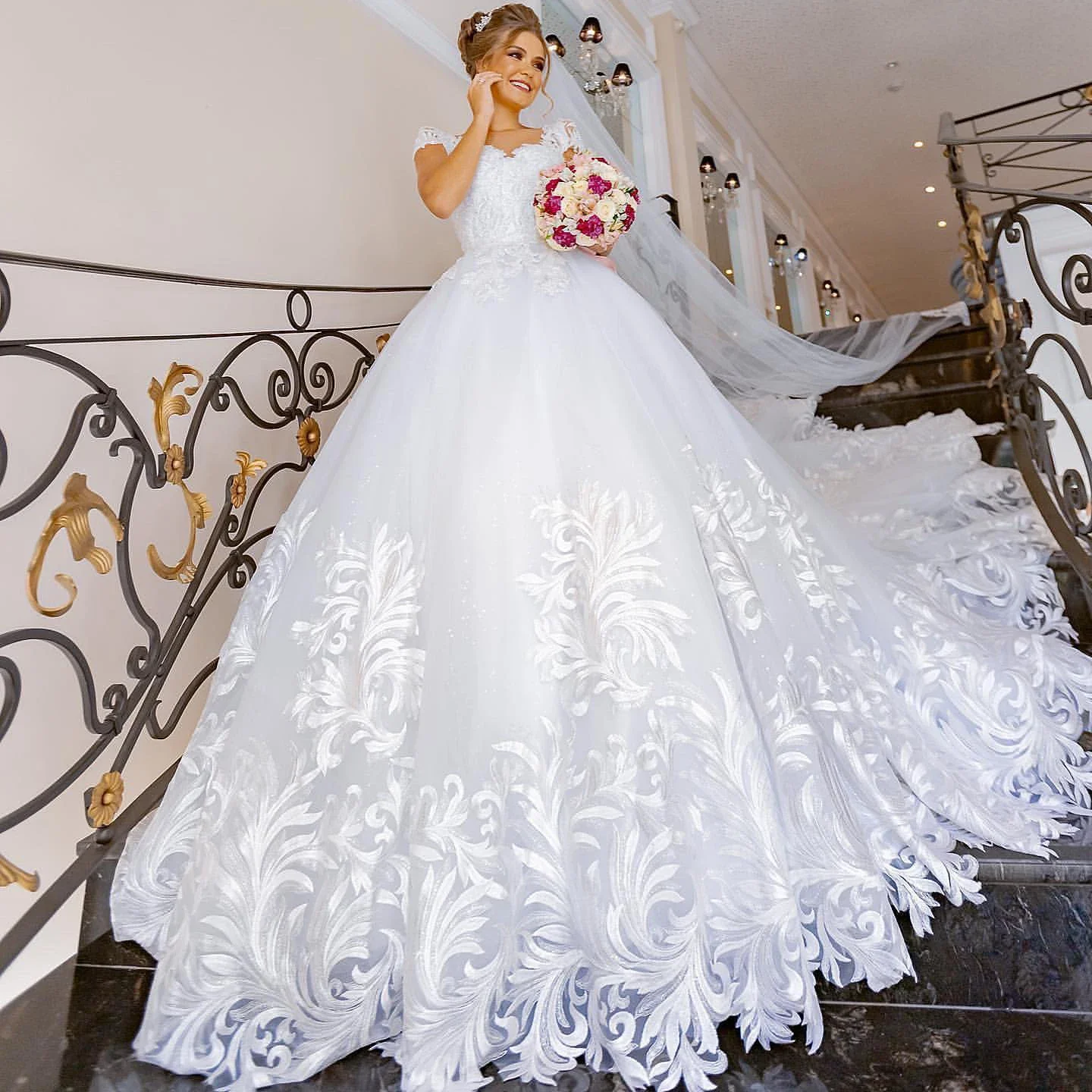 Wedding Dresses O Neck Princess Wedding Dresses
