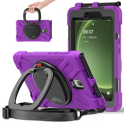 Heavy Duty Rugged Tablet Case with Shoulder Straps - Impact Resistant Cover and Holder for Tab Active3 8.0 inch (I with Straps)