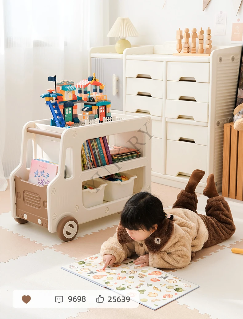 Bedroom bedside table, snack storage cabinet, children's bookshelf, baby toy shelf