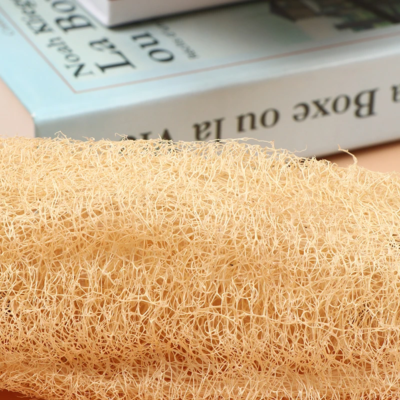 Volles Luffa natürliches Peeling biologisch abbaubarer Luffa schwamm Cellulose natürlicher Dusch schwamm wäscher für Küche Bad – Detail 6