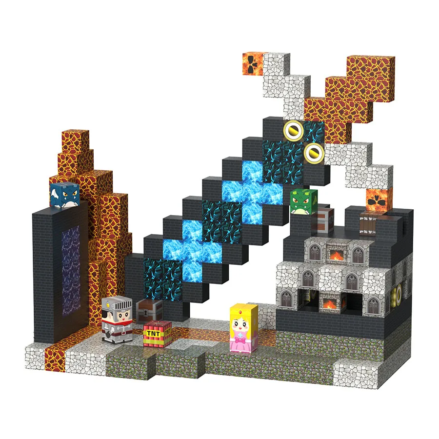 3D Magnetic Building Blocks Set Creative Cube Bricks DIY Architectural Model Kids STEM Toys Christmas Gifts For Boys And Girls