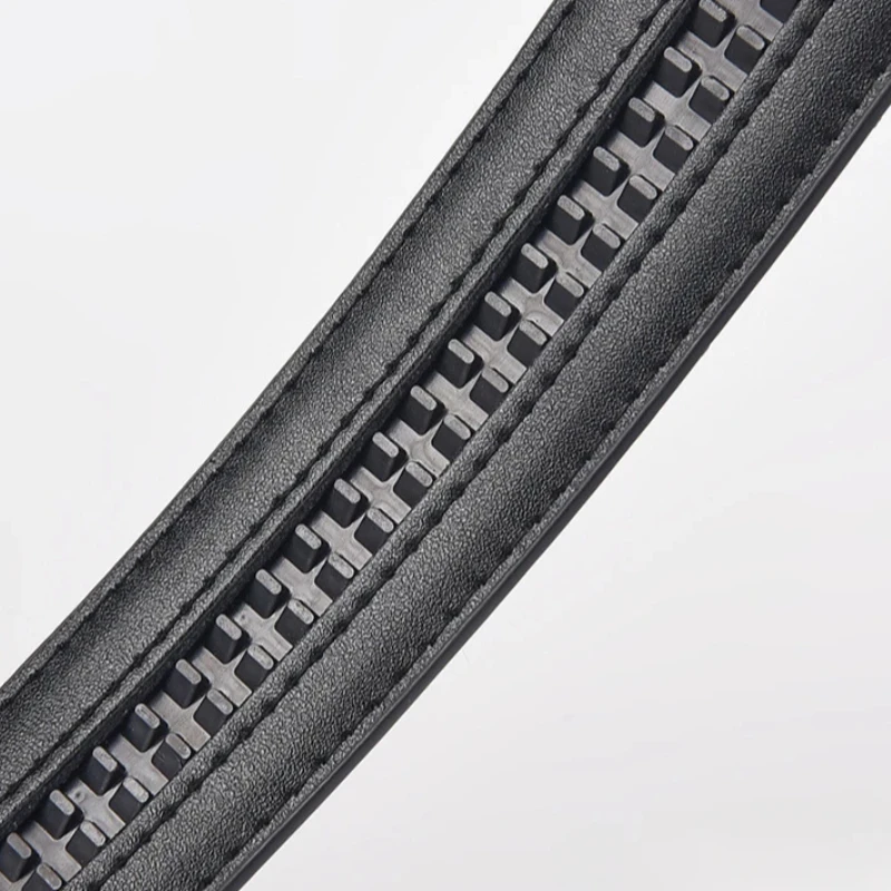Luxury 3.5cm Genuine Leather Automatic Buckle Belt Men's High Quality Cowhide Belt High Quality Body Without Buckle Waist Straps