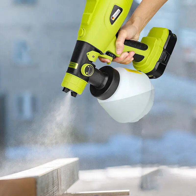 1000ml Cordless Electric Spray Gun Paint Sprayer Auto Furniture Steel Coating Ai